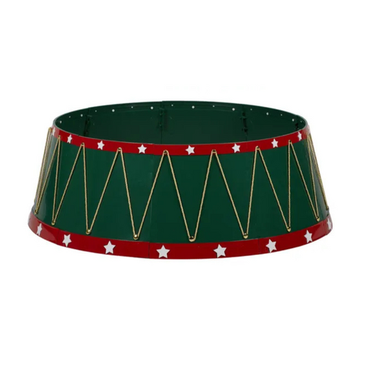Green & Red Traditional Drum Tree Collar