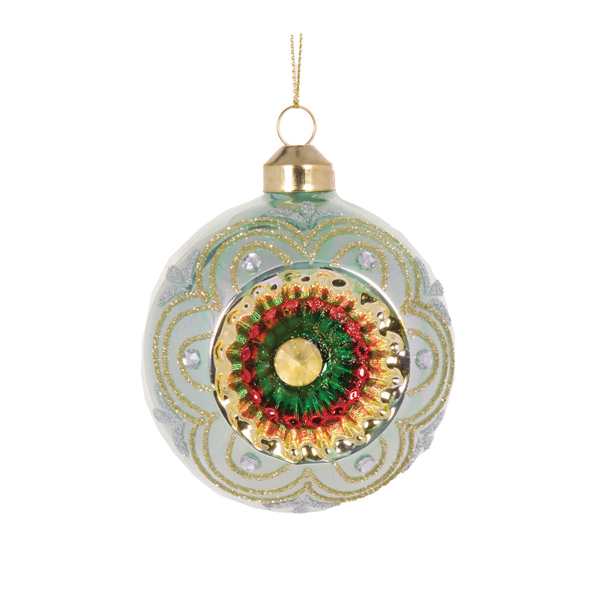 Retro Green Vintage Bauble