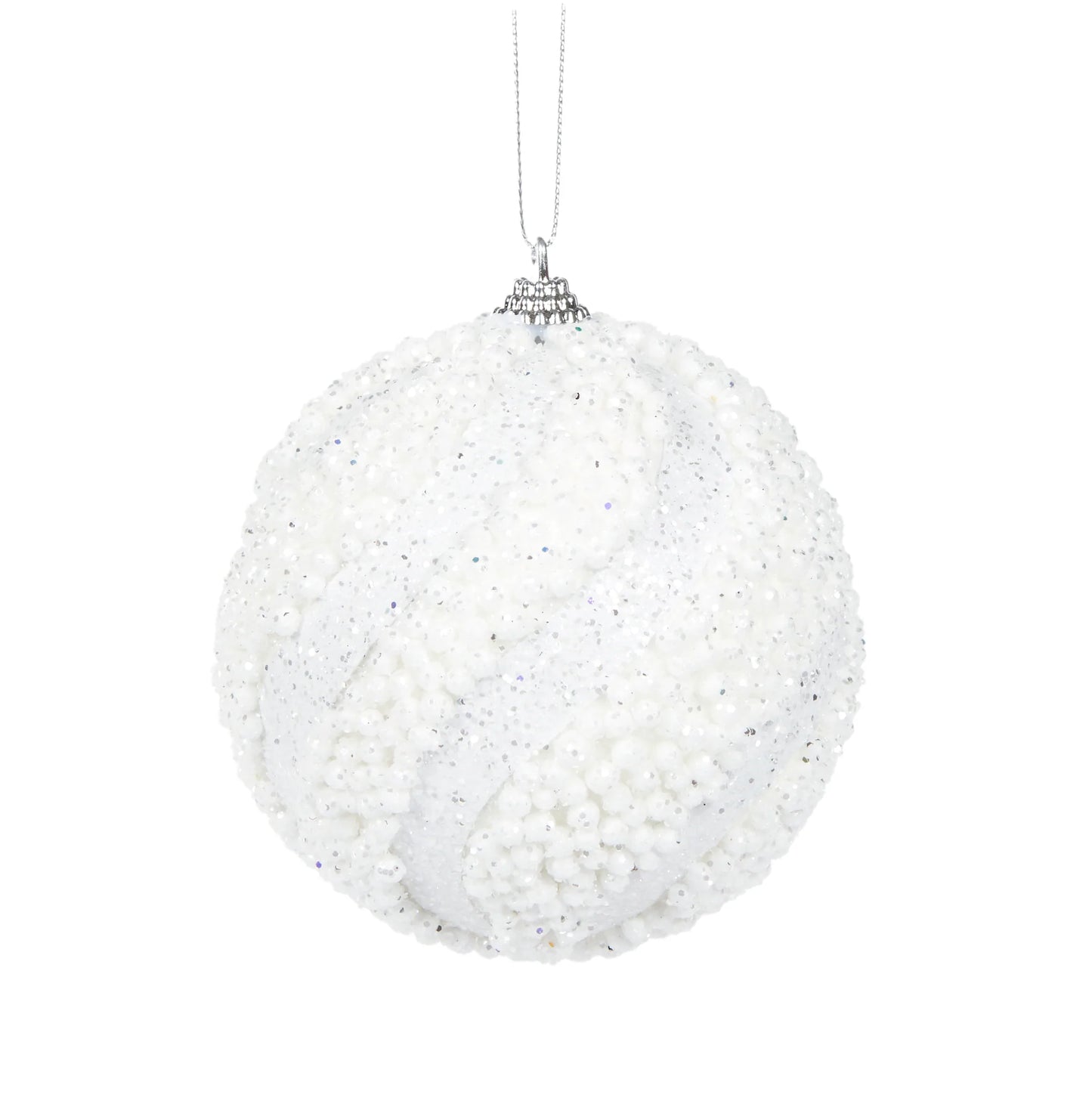 White Bubbles Bauble