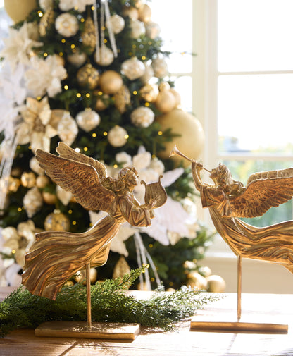 Gilded Angel w/ Trumpet