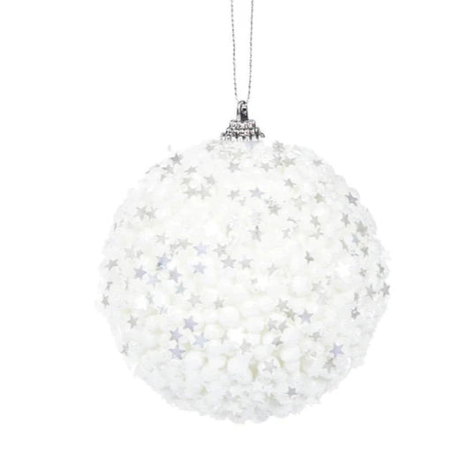 White Stars Bauble