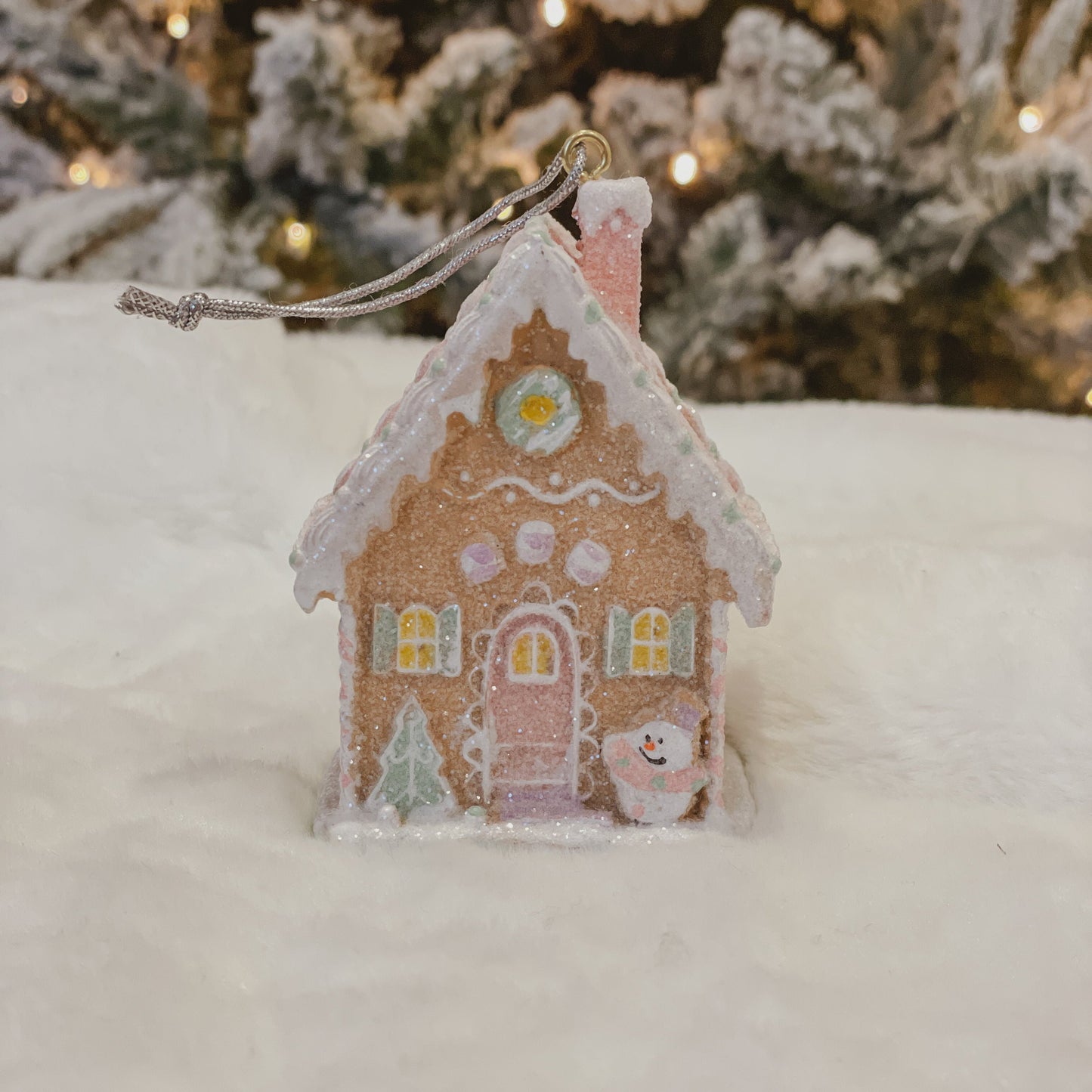 Pastel Candy House Ornament