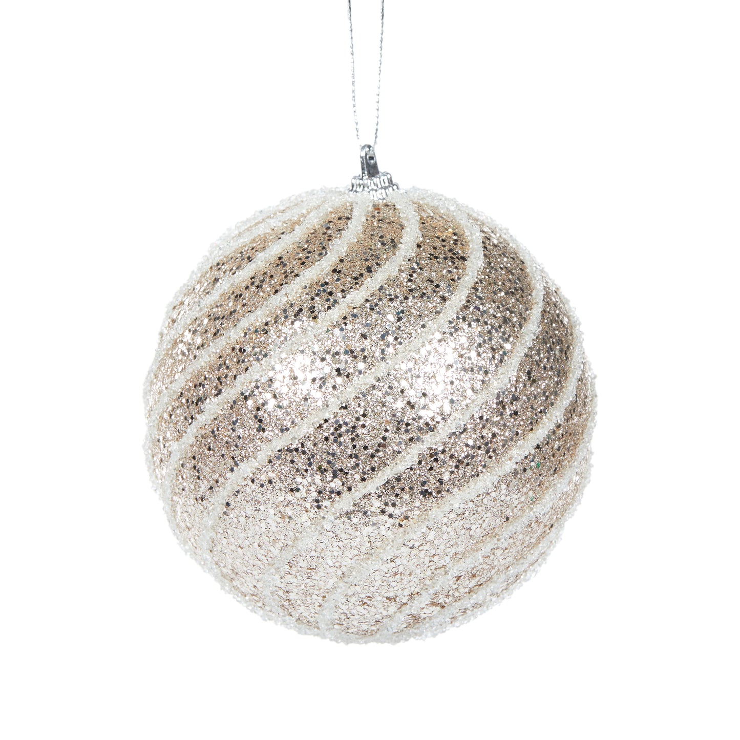 Champange Swirl Bauble