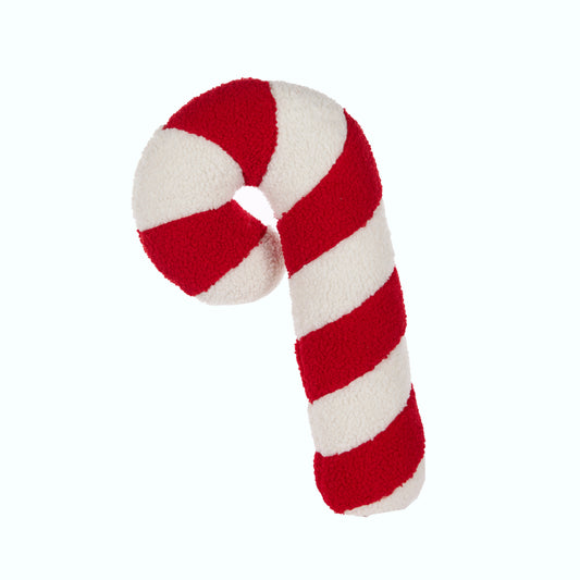 Boucle Candy Cane Christmas Cushion