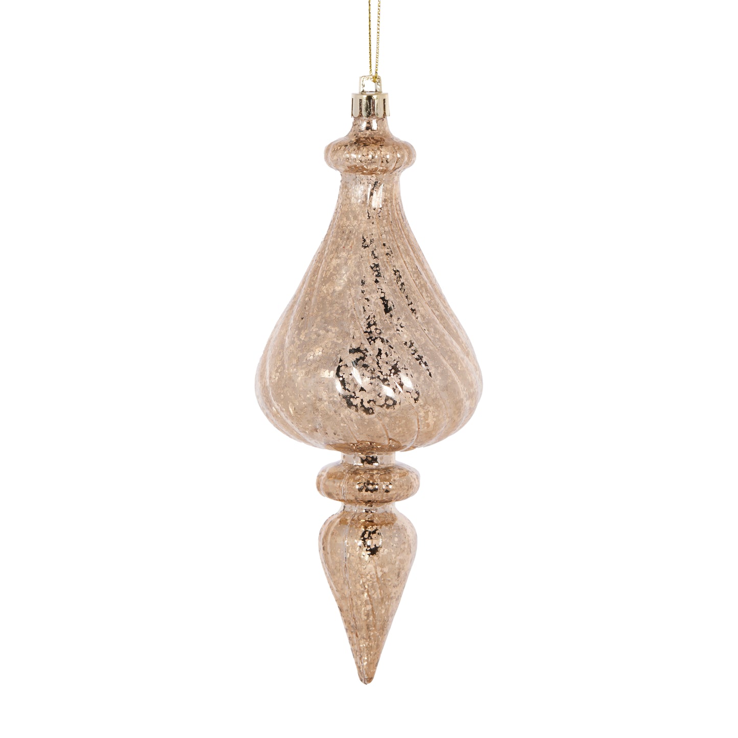 Champagne Mercury Bulb Finial Ornament