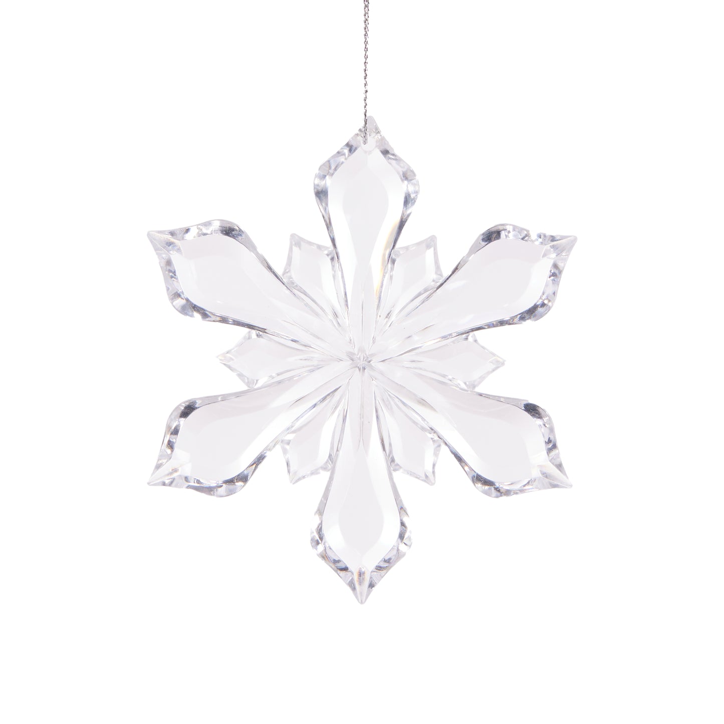 Clear Snowflake Ornament