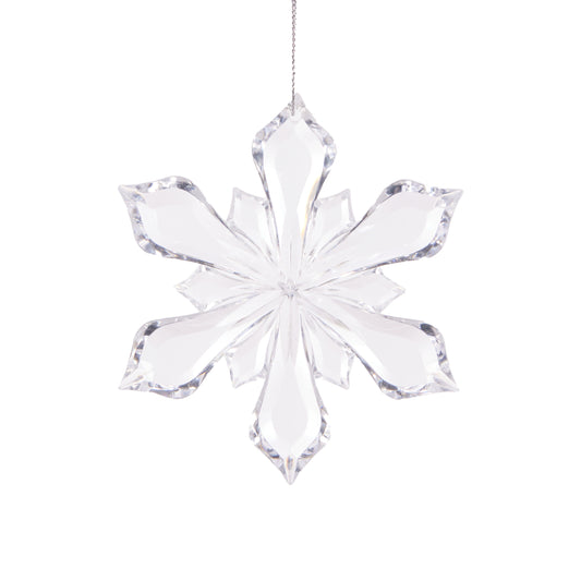 Clear Snowflake Ornament