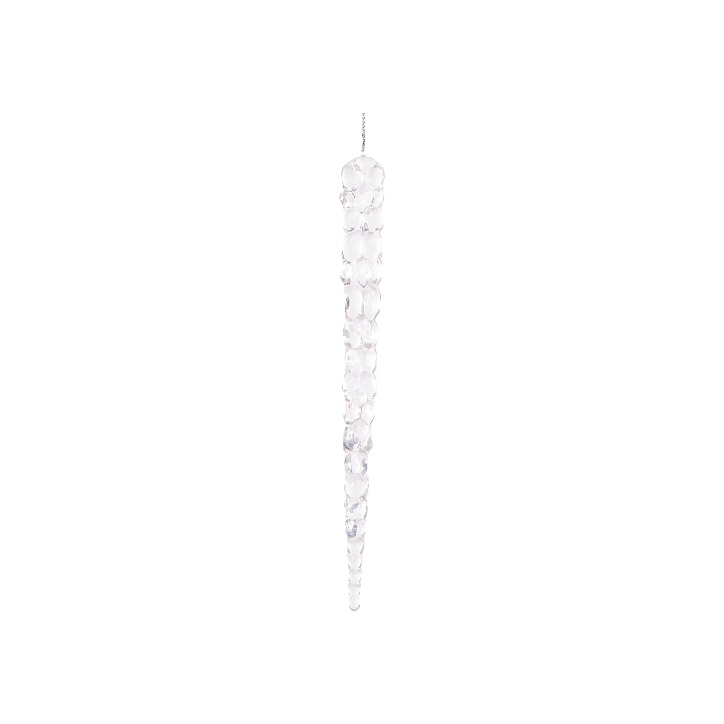 6 Pack Clear Hanging Icicle Ornaments