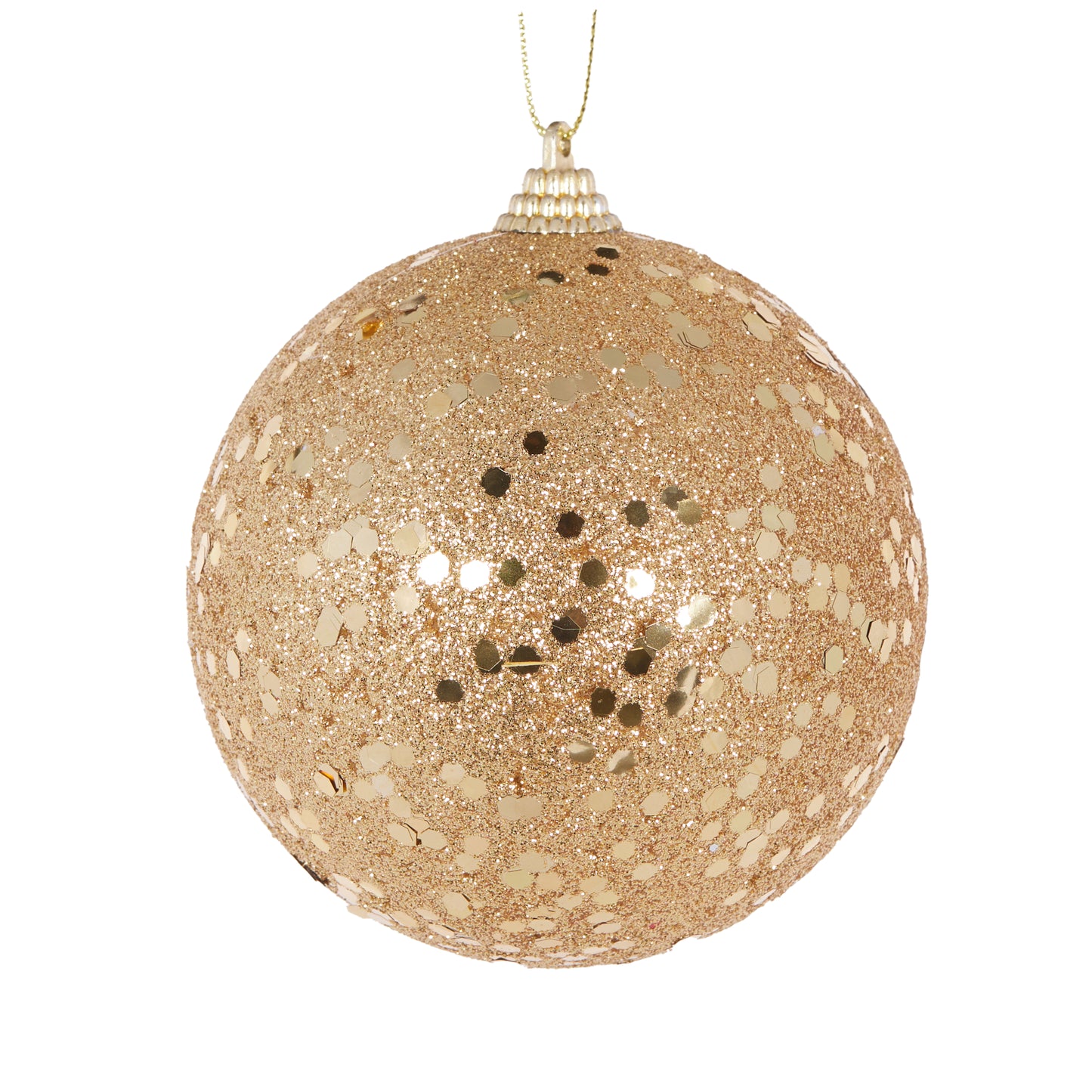 Gold Metallic Speckle Christmas Bauble