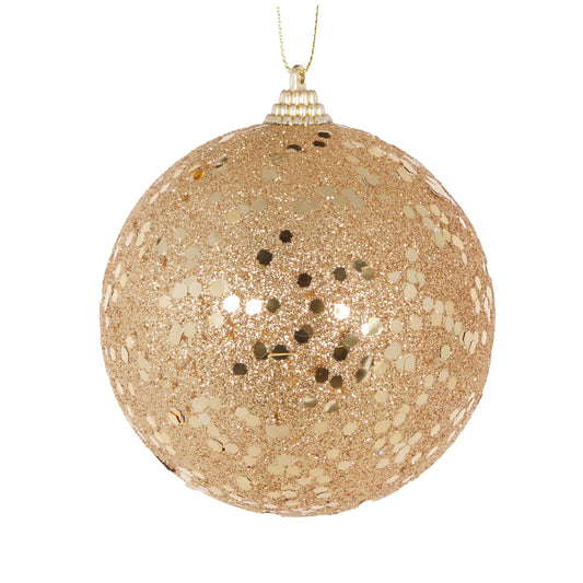 Gold Metallic Speckle Christmas Bauble