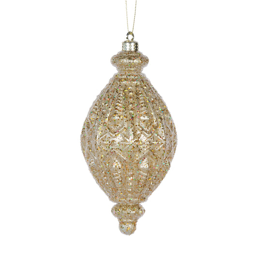 Metallic Gold Intricate Drop Bauble