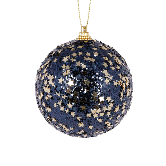 Midnight Blue Stars Bauble