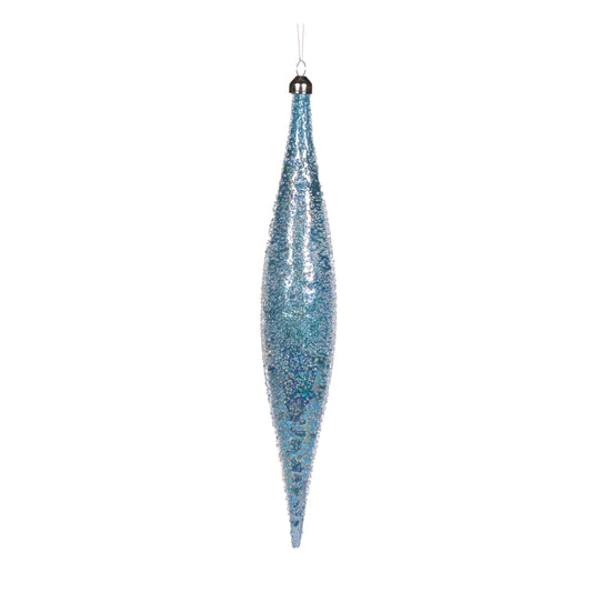 Pale Blue Bubbles Diamond Drop Ornament