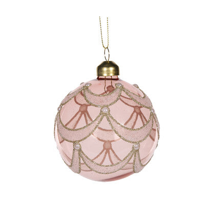 Pink Scallop Bauble