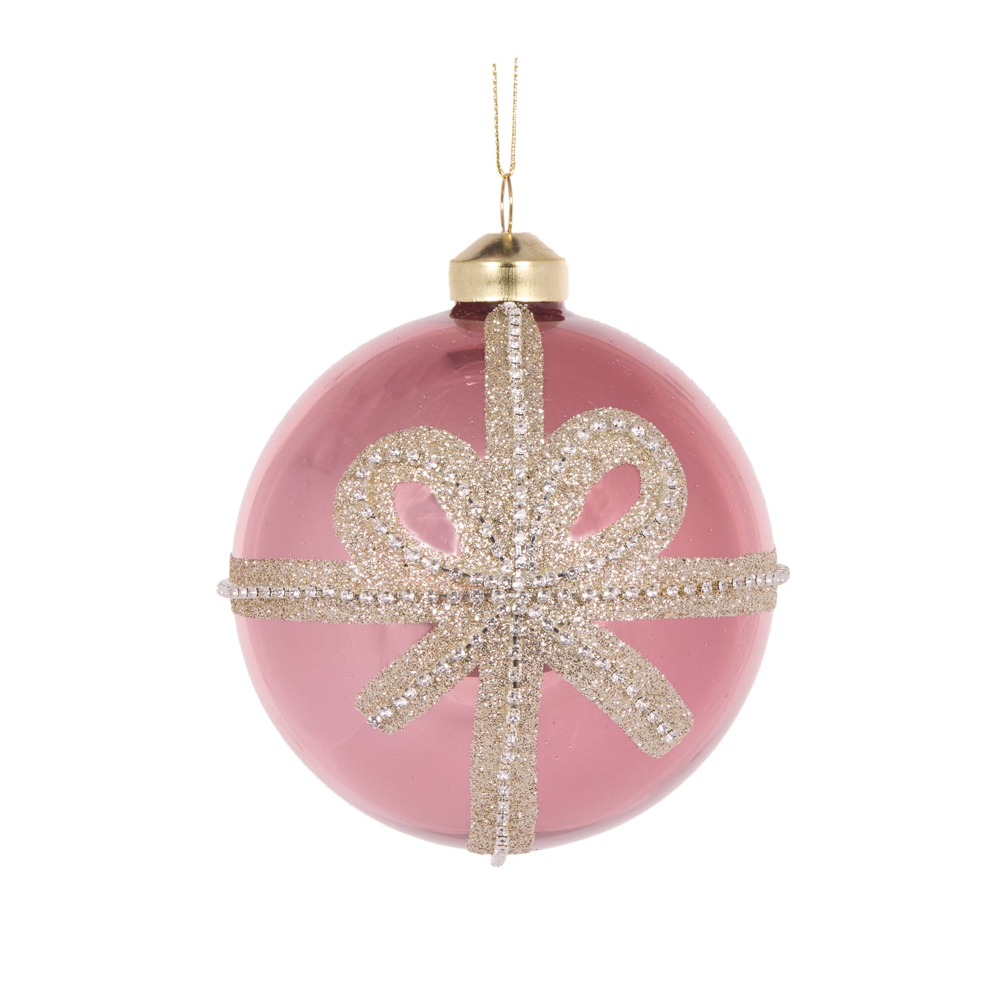 Pink Bow Bauble