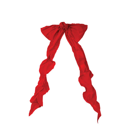 Luxe Red Velvet Bow Tree Topper