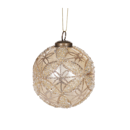 Transparent Champagne Intricate Bauble