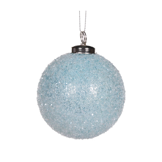 Snowy Blue Sequin Bauble