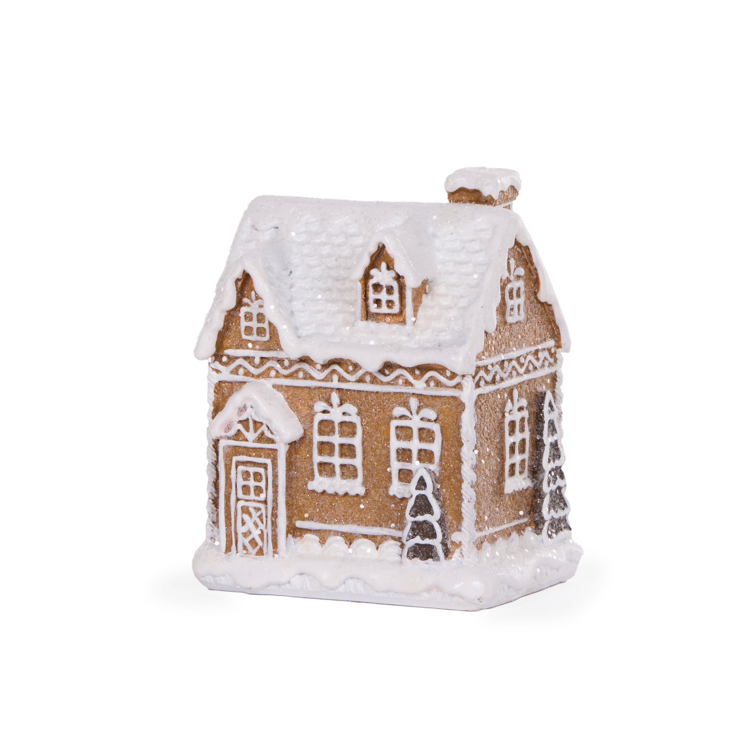 Mini LED Piped Gingerbread House With Chimney