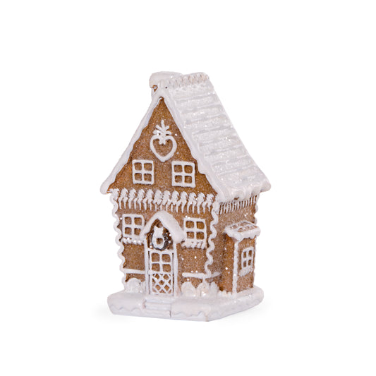 Mini LED Piped Gingerbread Cottage