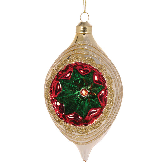 Retro Gold Vintage Drop Bauble