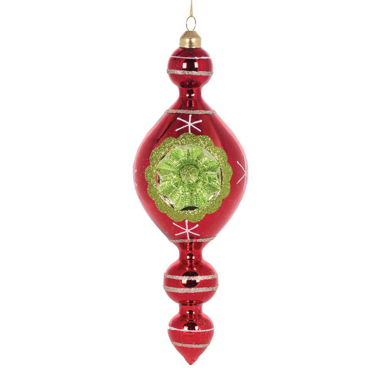 Retro Red Vintage Finial