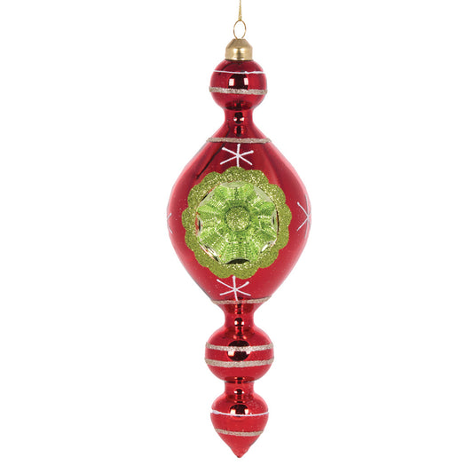 Retro Red Vintage Finial