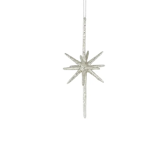 Silver Starburst Ornament