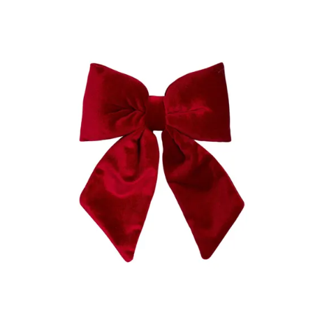 Velvet Red Bow Ornament