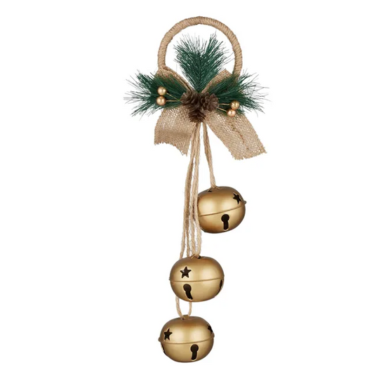 Hanging Gold Sleigh Bells