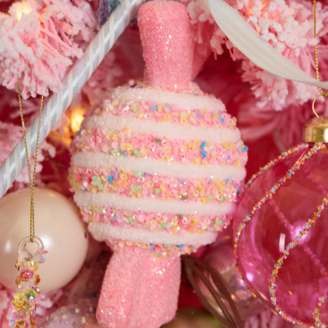 2PK Candy Wrapped Sweet Ornaments