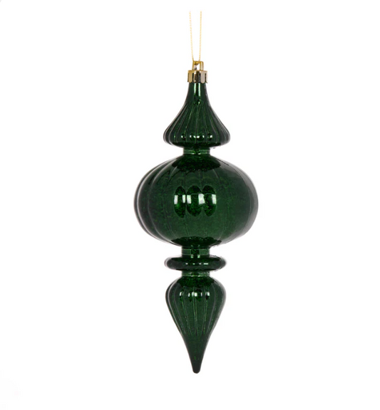 Dark Green Mercury Bubble Finial