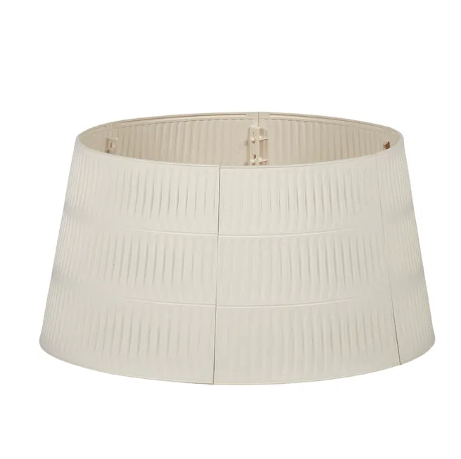 Ribbed Beige Tree Collar