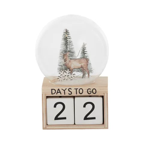 Deer Scene Wooden Advent Calendar