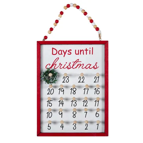 Wooden Days Until Christmas Advent Calendar