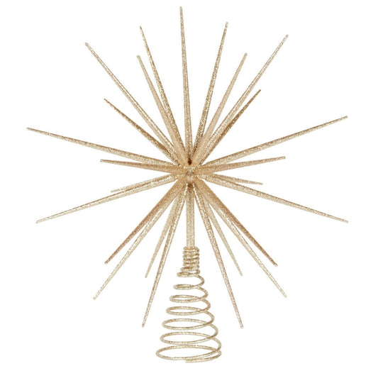 3D Champagne Starburst Tree Topper