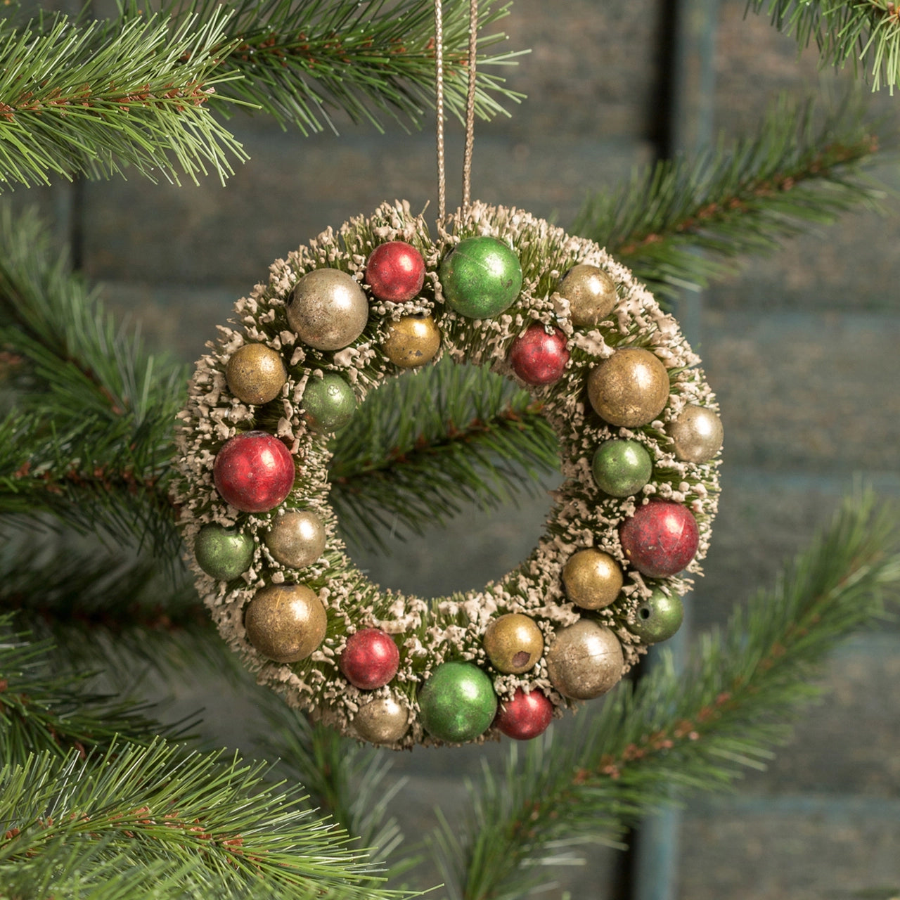 Christmas Wreath Vintage Christmas Ornament