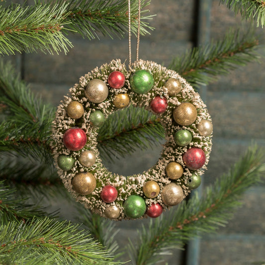 Christmas Wreath Vintage Christmas Ornament