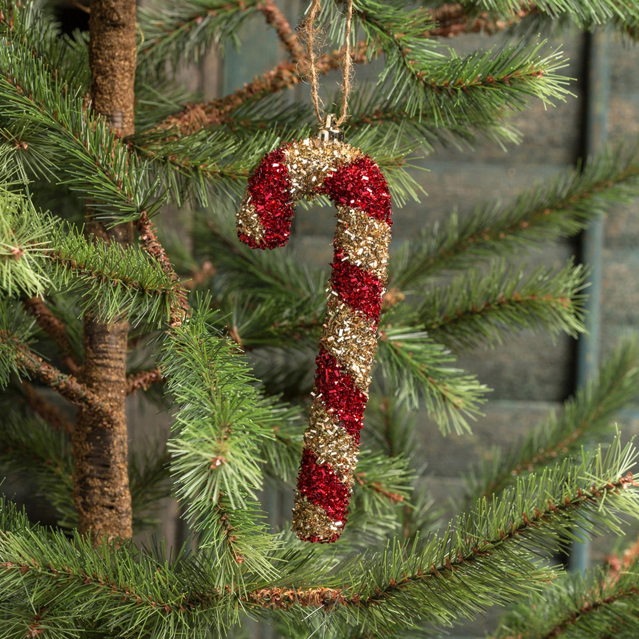 Set/ 4 Hanging Candy Cane Ornaments