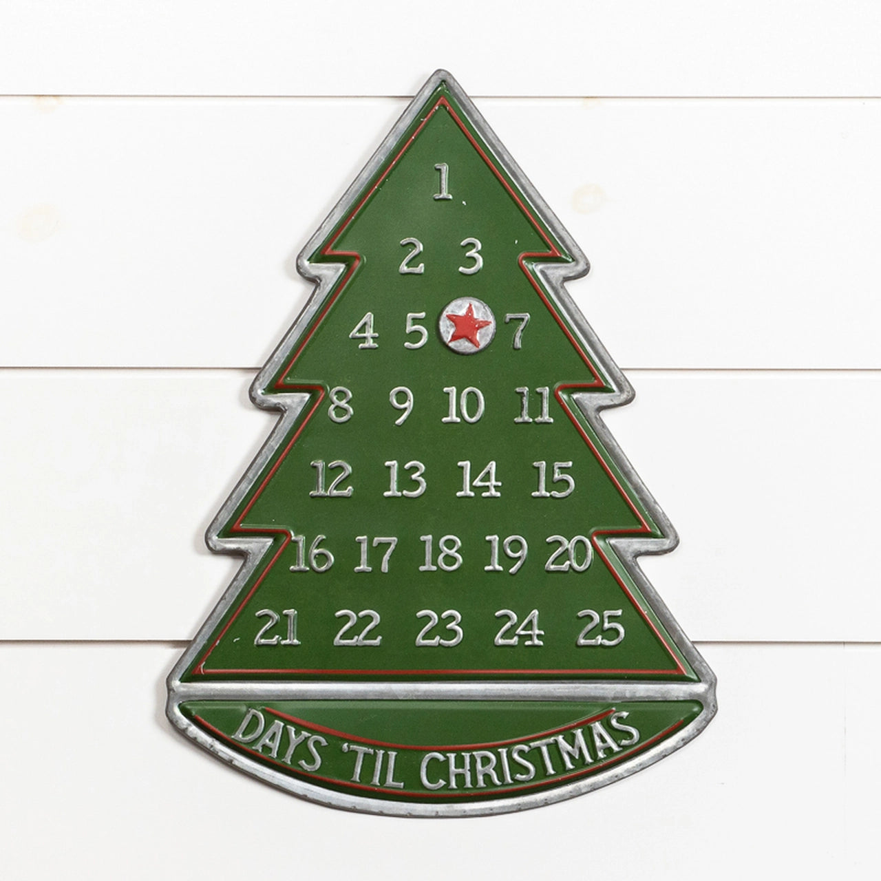 Christmas Tree Advent Calendar Sign