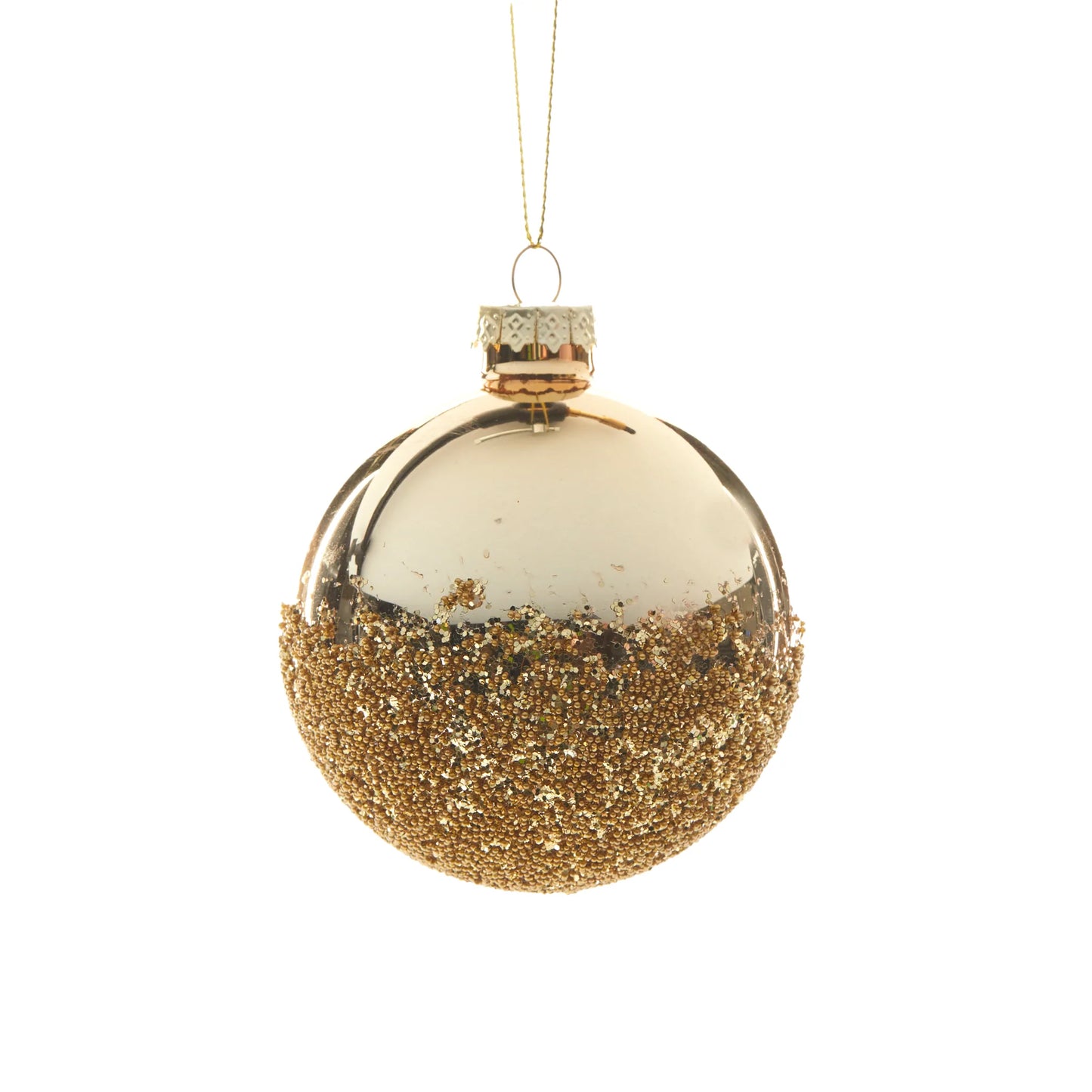Metallic Gold Dipped Bauble