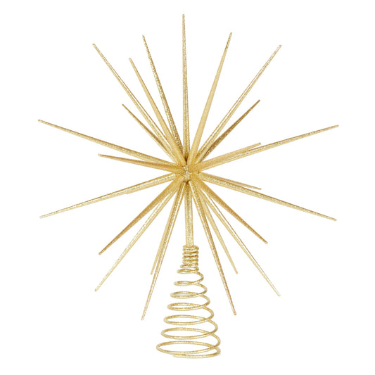 3D Starburst Christmas Tree Topper Gold