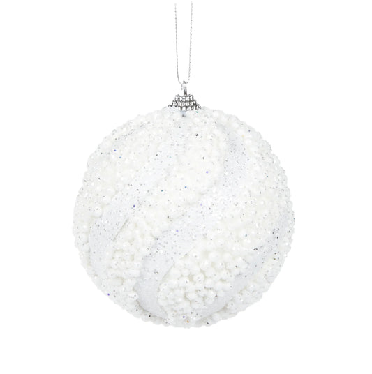 White Bubbles Bauble
