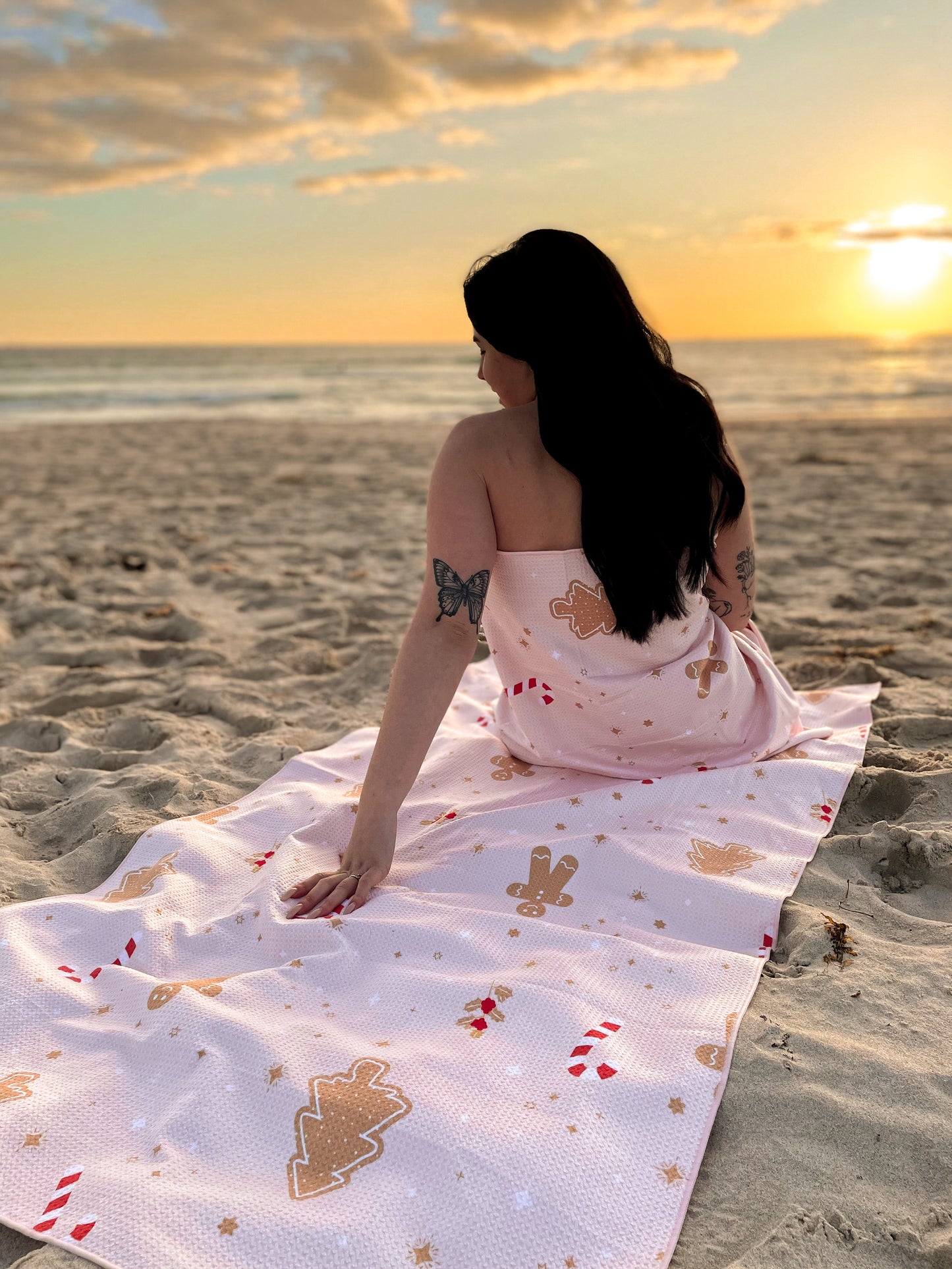 Gingerbread Beach Towel