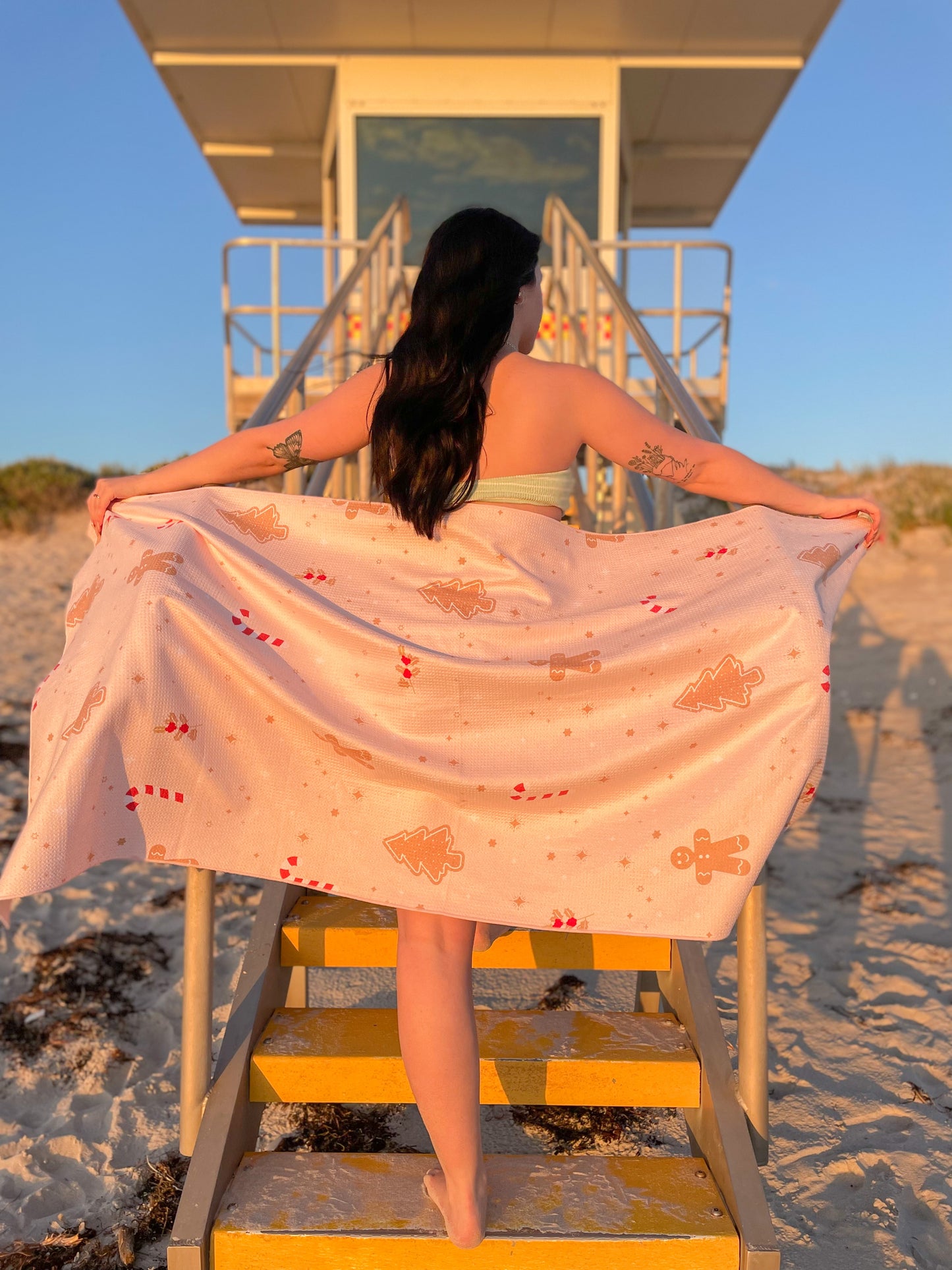 Gingerbread Beach Towel