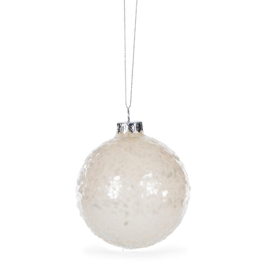 Cream Jewel Deco Christmas Bauble