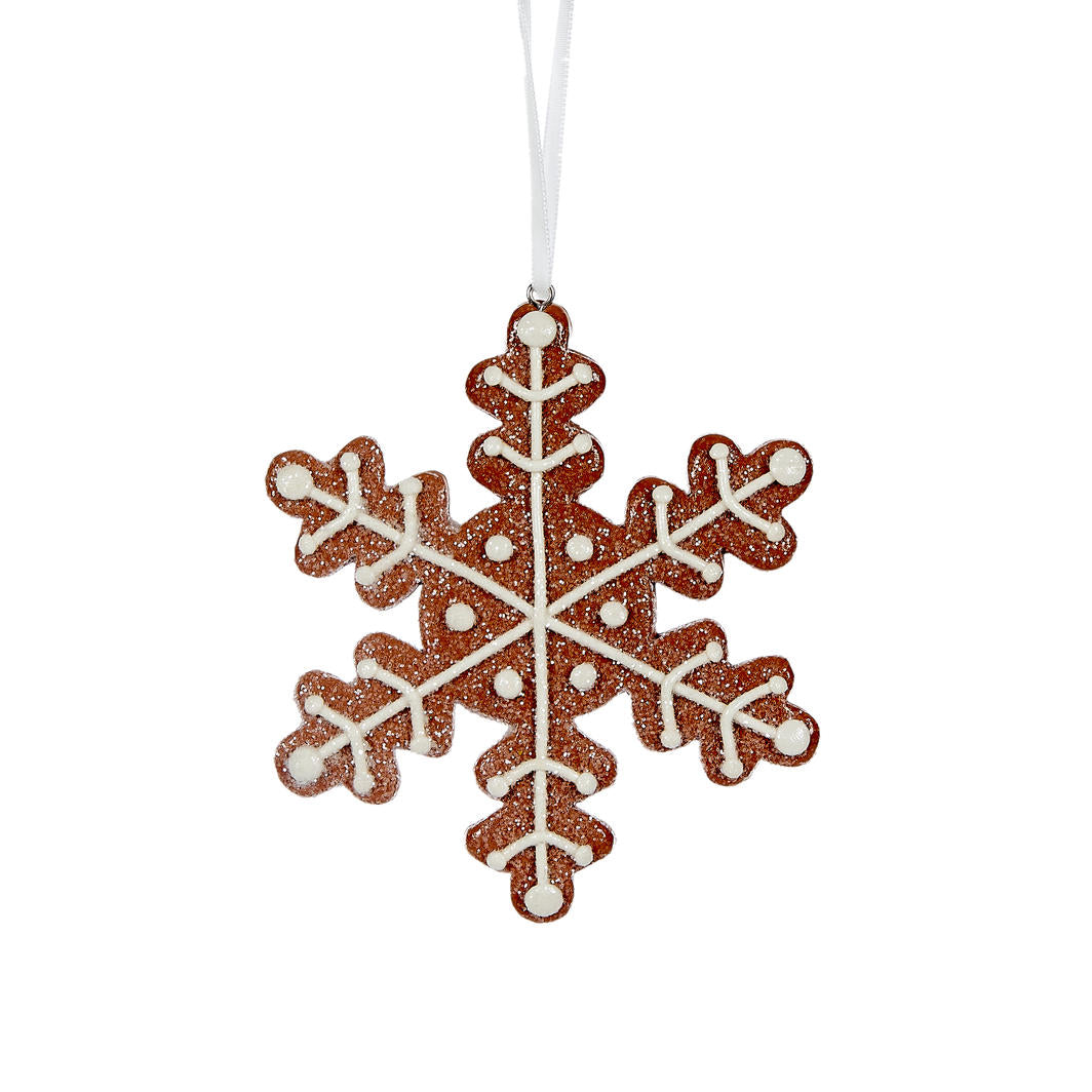 Gingerbread Snowflake Ornament