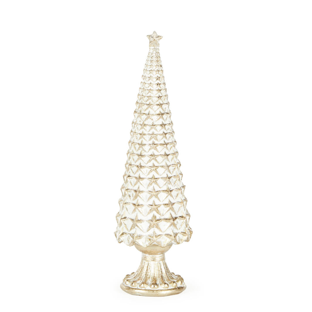 White and Gold Stars Tree