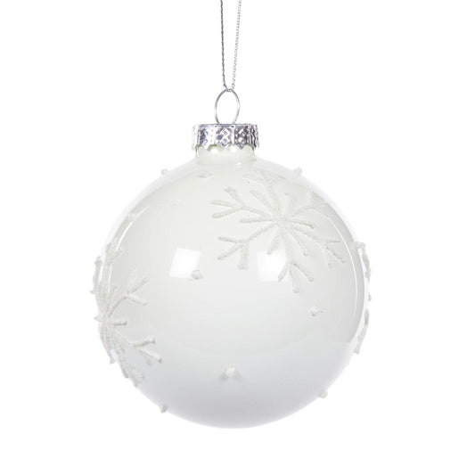 White Snowflake Bauble