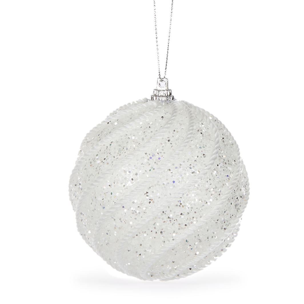 White Swirl Bauble